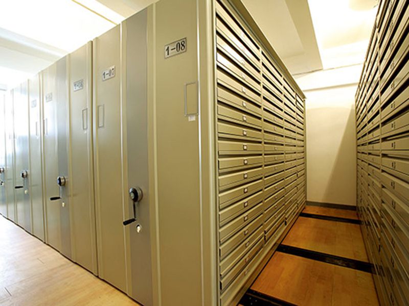 重型密集書畫儲藏架